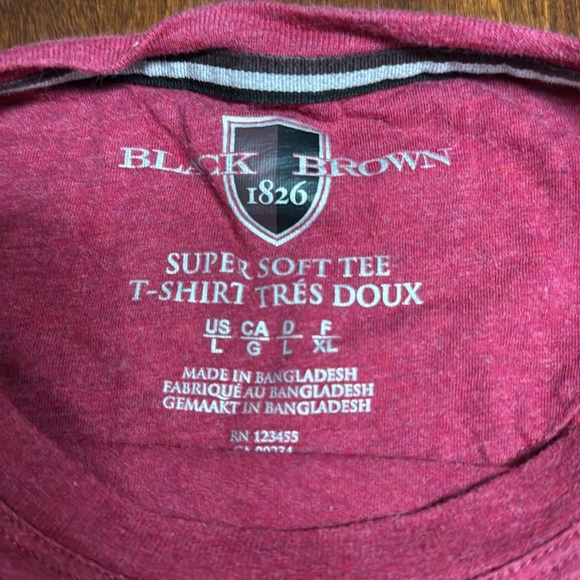 Men’s Black Brown Super Soft Tee - Picture 3 of 3